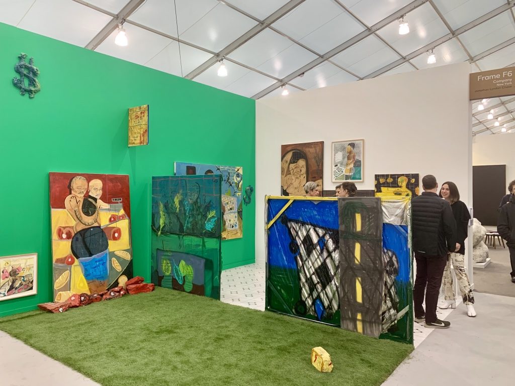 Work by Jonathan Lyndon Chase from Company at Frieze New York 2019. Photo by Sarah Cascone.
