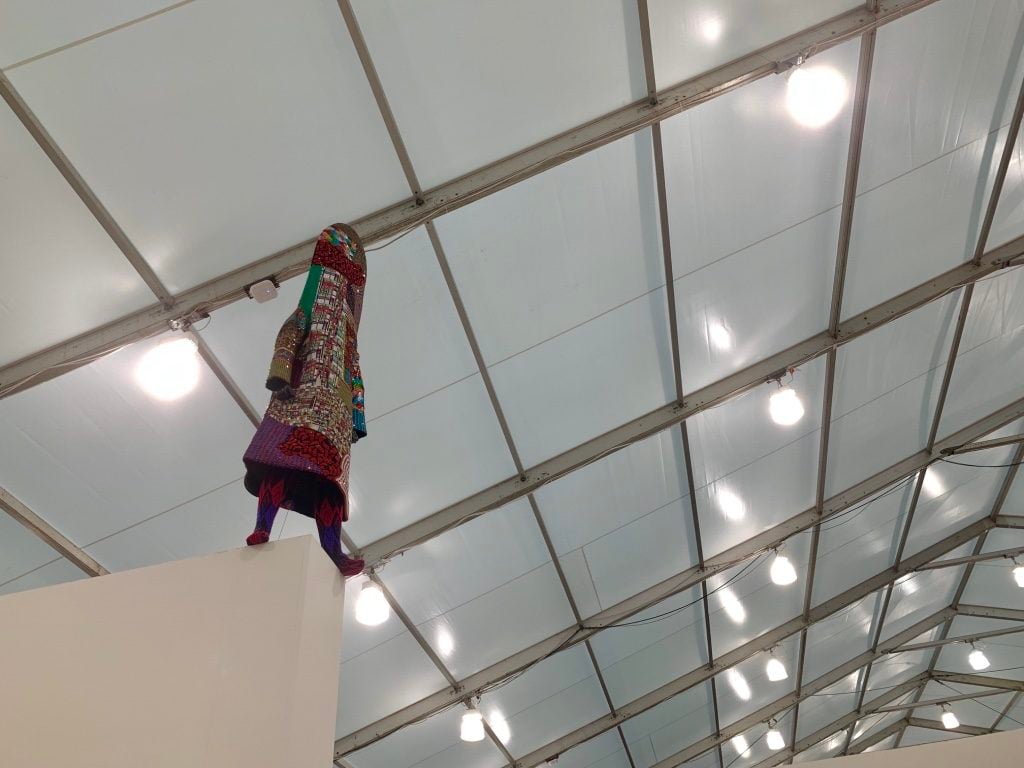 Work by Nick Cave from Jack Shainman Gallery at Frieze New York 2019. Photo by Sarah Cascone.