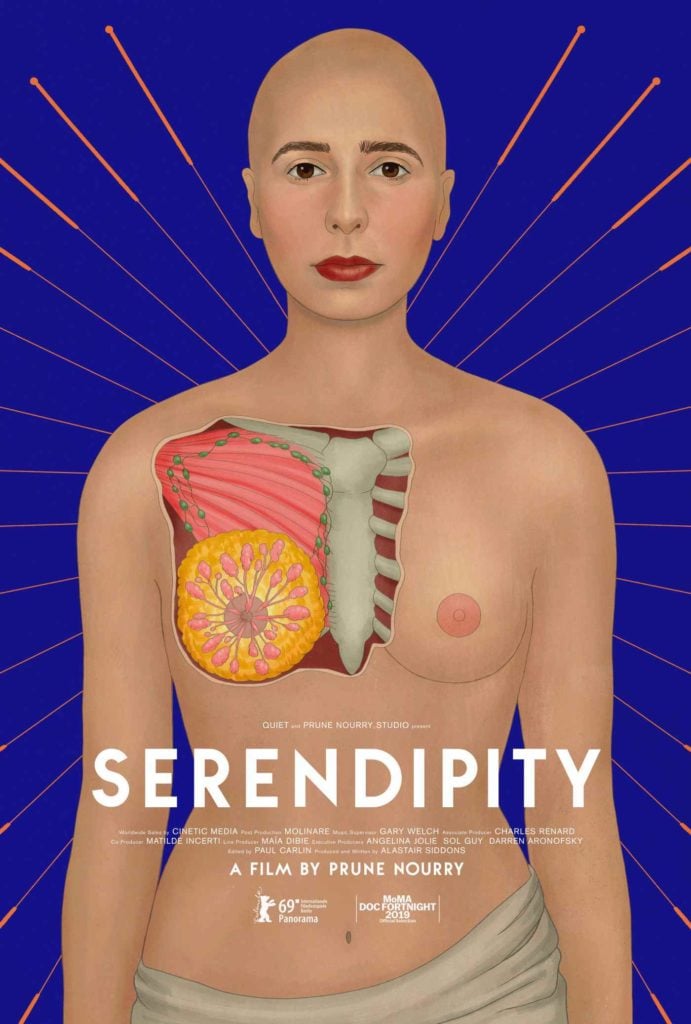 The poster for Prune Nourry's Serendipity. Image ©Akiko Stehrenberger.