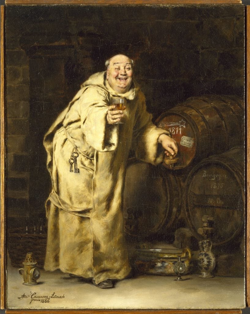 Antonio Casanova y Estorach, Monk Testing Wine (1886). Courtesy of the Brooklyn Museum.