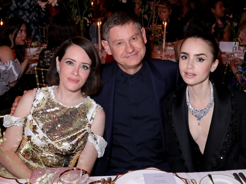 Claire Foy, and Cyrille Vigneron at the dinner for Cartier Magnitude. Photo courtesy François Goizé.