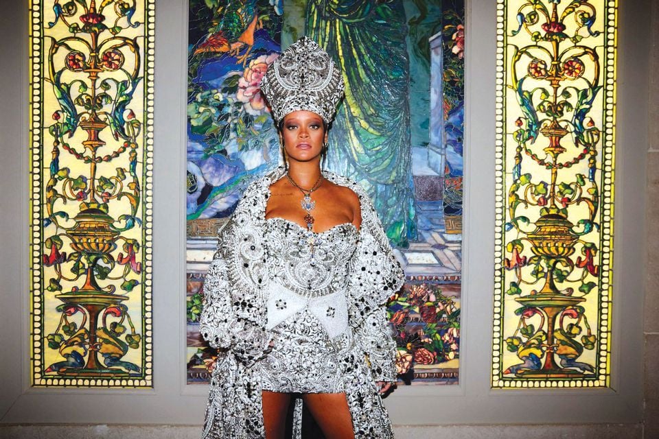 Rihanna attends Heavenly Bodies: Fashion & The Catholic Imagination Costume Institute Gala at The Metropolitan Museum of Art on May 7, 2018 in New York City. (Photo by Taylor Jewell/Getty Images for Vogue)