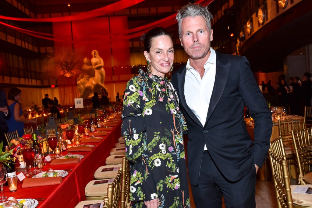 Cynthia Rowley and Bill Powers attend the Metropolitan Opera Opening Night Gala in 2018 in New York. Photo by Sean Zanni, courtesy of Patrick McMullan.