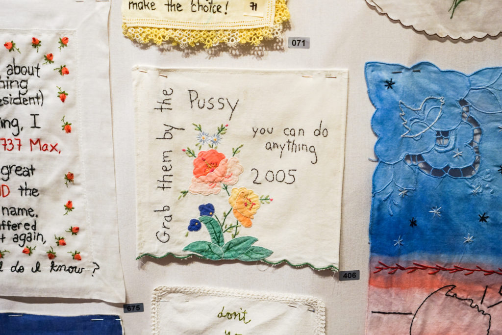 Diana Weymar's "Tiny Pricks Project" exhibition at Lingua Franca in New York. Photo by BFA. 