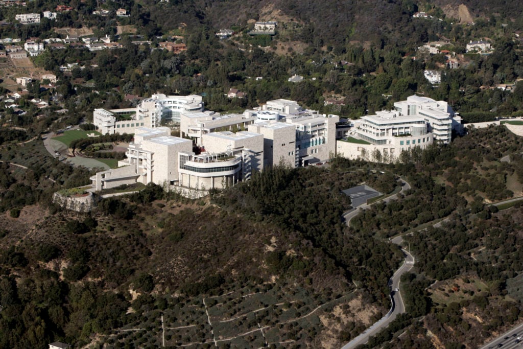 The J. Paul Getty Museum at the Getty Center in Los Angeles. Photo: Don Kelsen/Los Angeles Times via Getty Images.