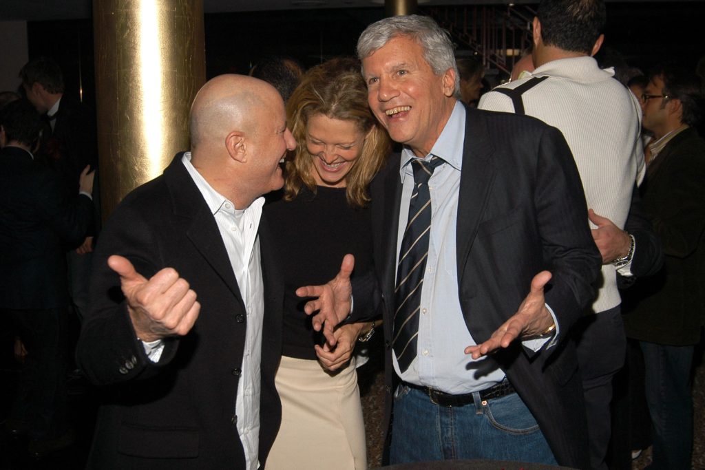 Ron Perelman, Anna Chapman and Larry Gagosian in 2006. Photo by Billy Farrell/Patrick McMullan via Getty Images.