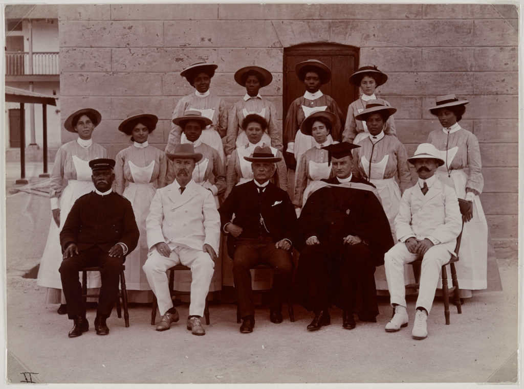 <i>Glendairy Prison Officials, Barbados</i> (1909). Photographer Unknown. Courtesy of the Art Gallery of Ontario.