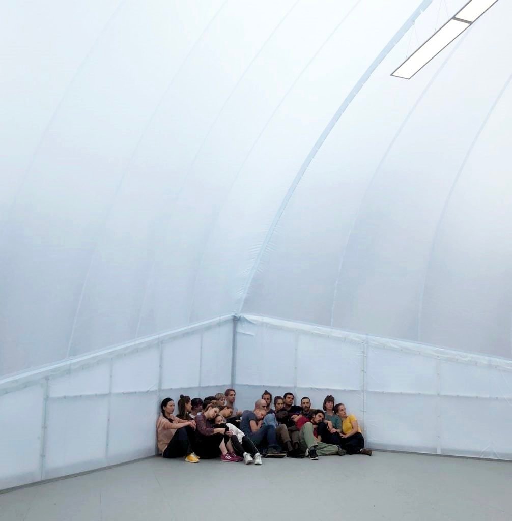Art Basel Climate Change: View of Alexandra Pirici's <i>Aggregate</i>. Photo: Kate Brown