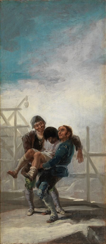 Francisco de Goya, The Drunken Mason (1786). Courtesy of Museo del Prado.