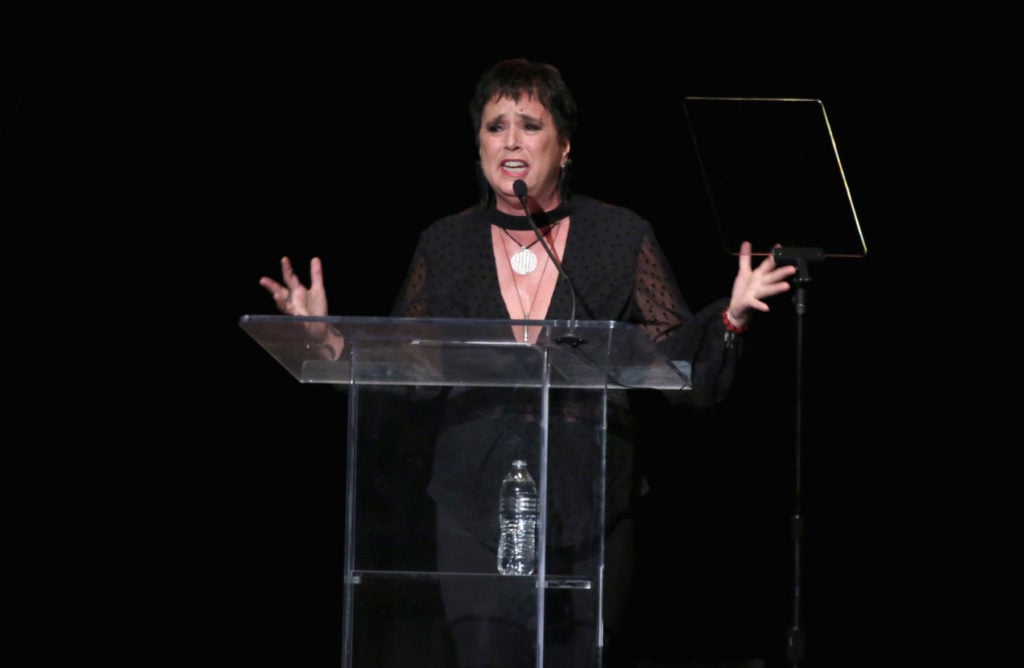 Eve Ensler at the Los Angeles LGBT Center's 