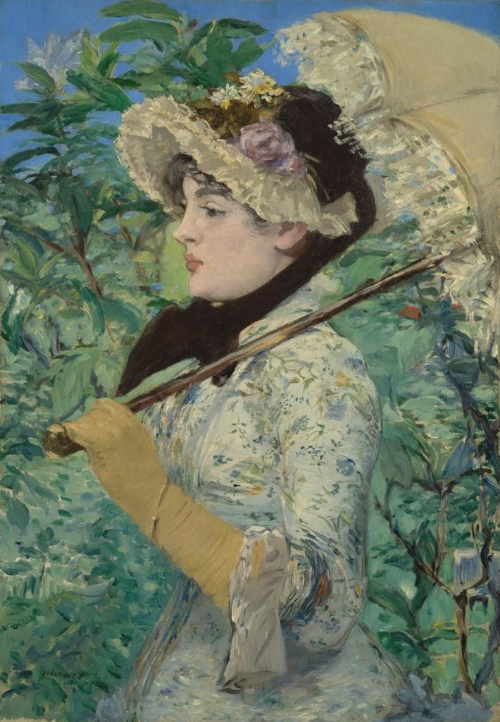 Eduoard Manet, Le Printemps or Jeanne (Spring), 1881). Courtesy of the J. Paul Getty Museum, Los Angeles.