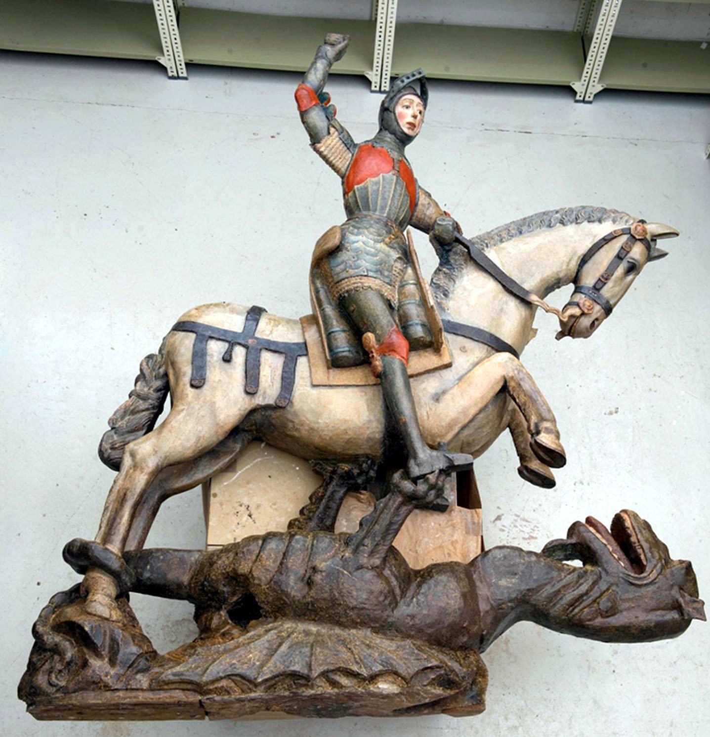 Image of Saint George after the restoration. Photo: Government of Navarra.