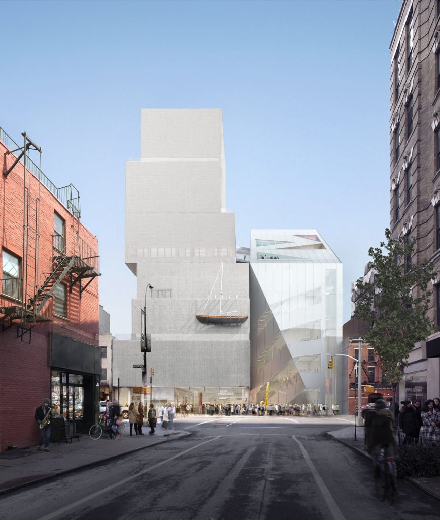 A rendering of the new building. Courtesy of the New Museum.