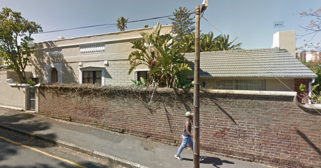 The Irma Stern house in Capetown as seen from Google Street view.