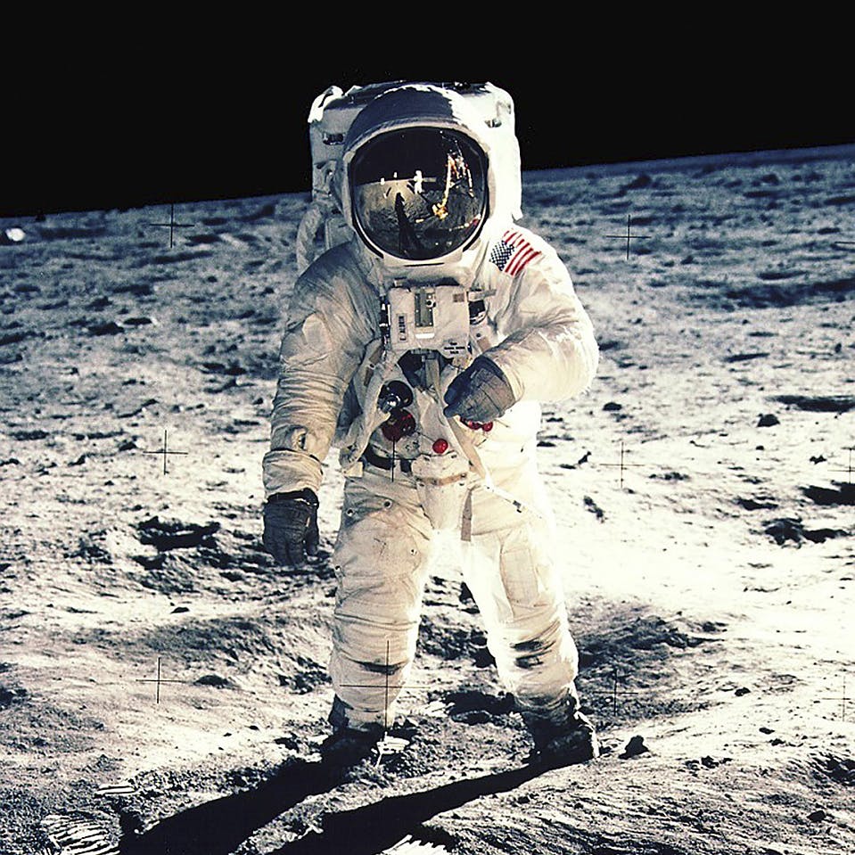 Neil Armstrong photographed Buzz Aldrin on the moon during Apollo 11. Photo courtesy of NASA.