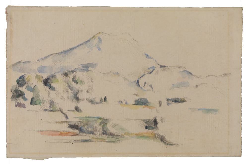 Paul Cézanne, La Montagne Sainte-Victoire (c.1885-87). The Courtauld Gallery, London (Samuel Courtauld Trust).