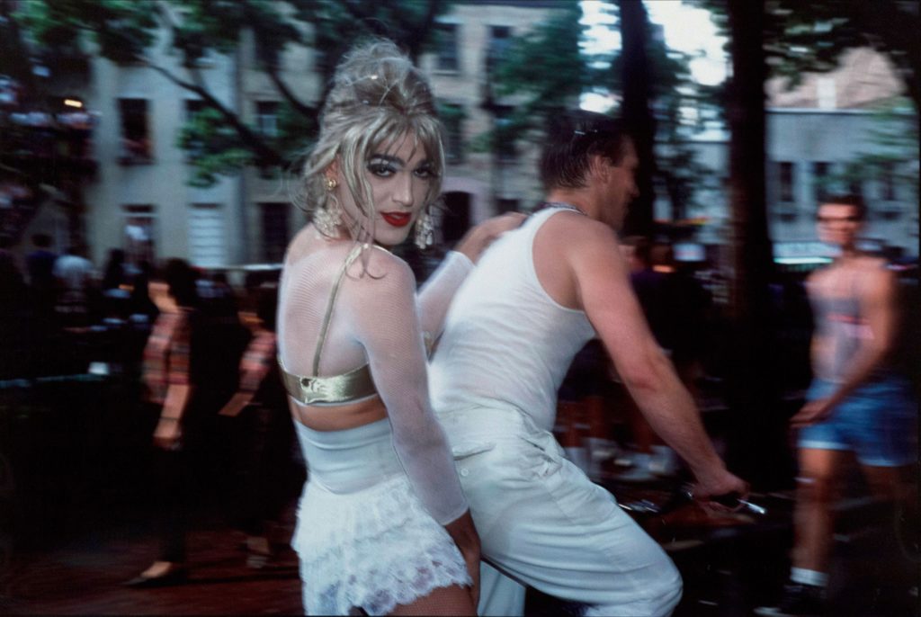 Nan Goldin, Jimmy Paulette on David's Bike, NYC (1991). Courtesy of Caviar20.