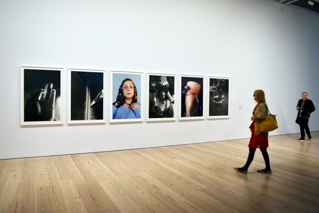 Installation view of works by Elle Pérez in the Whitney Biennial. Image: Ben Davis.