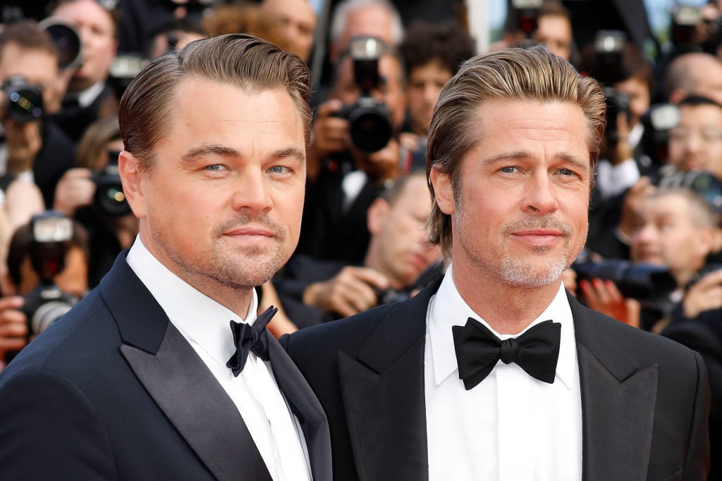 Leonardo DiCaprio and Brad Pitt in Cannes. Photo by P. Lehman / Barcroft Media via Getty Images.