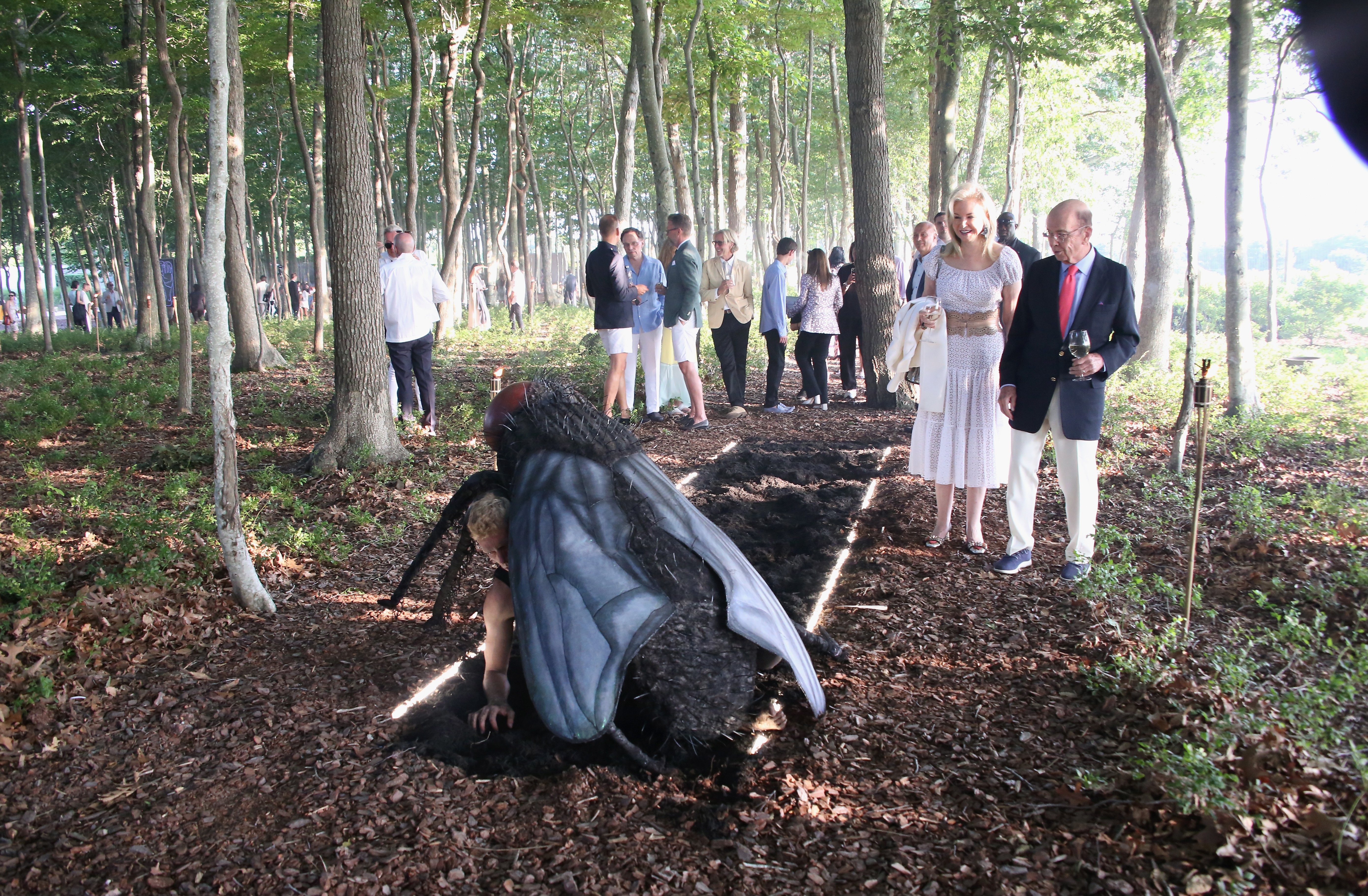 Hilary Geary Ross and Wilbur Ross at the 26th annual Watermill Center Summer Benefit on July 27, 2019 in Water Mill, New York. (Photo by Sonia Moskowitz/Getty Images)