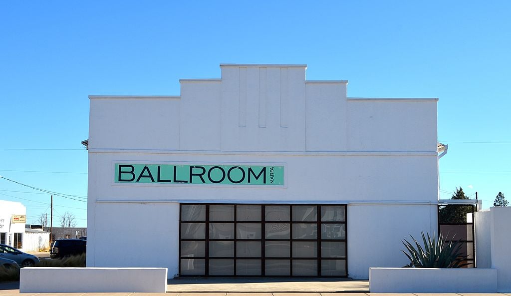 Ballroom Marfa in Marfa, Texas. Photo by Veronique DUPONT/AFP/Getty Images.