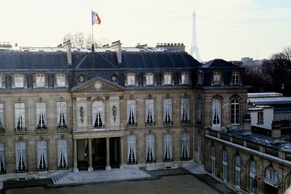 The Elysée Palace. Photo by Bernard Annebicque/Sygma/Sygma via Getty Images.