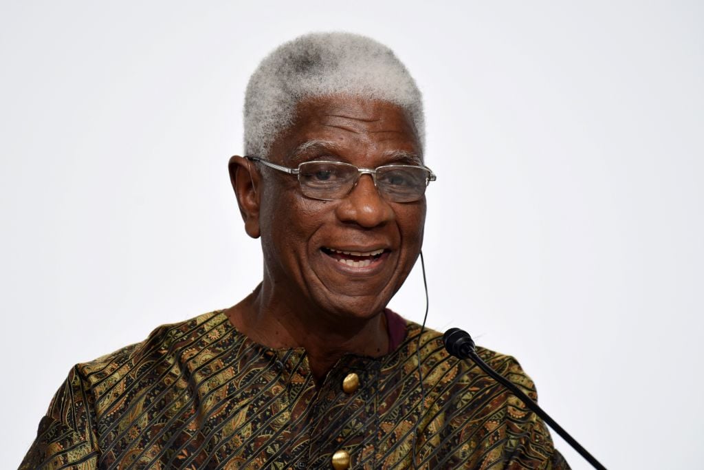 Ghanaian visual artist El Anatsui. Photo: Kazuhiro Nogi/AFP/Getty Images.