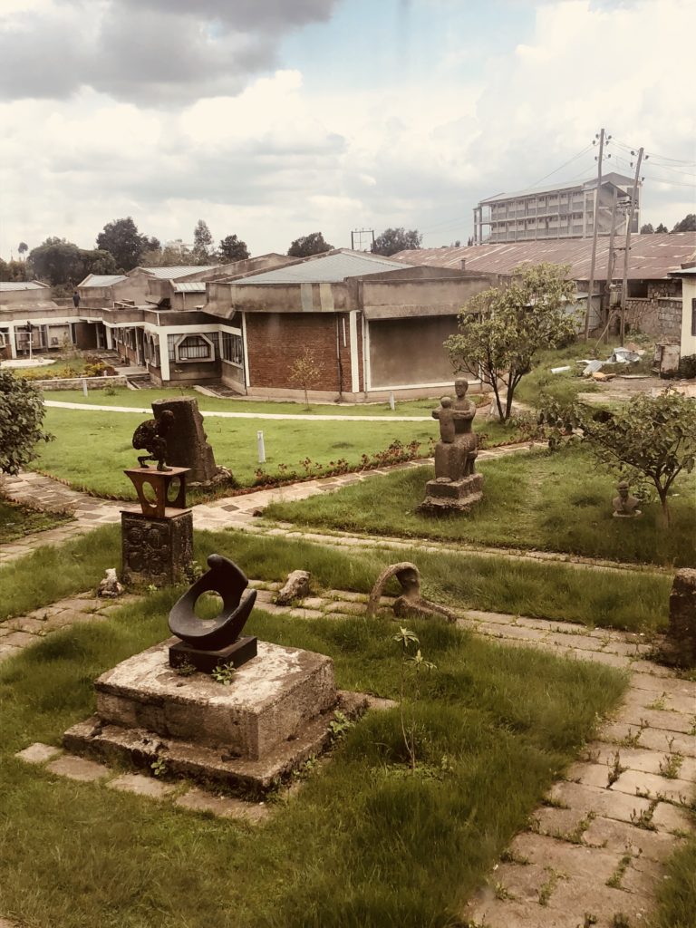 The campus of Alle School of Fine Arts and Design at Addis Ababa University. Photo: Rebecca Ann Proctor. 