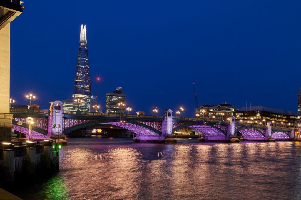 Illuminated River Southwark Bridge ©James Newton