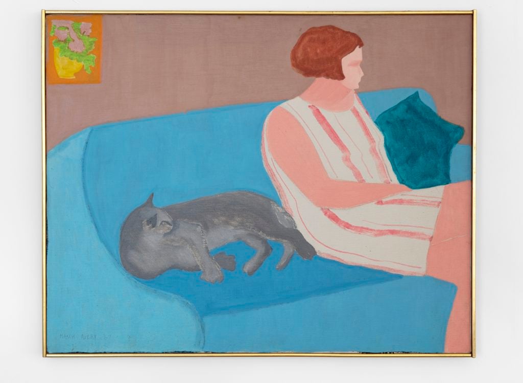 March Avery, <i>Sofa Companions</i> (1967). © March Avery, courtesy the artist and Blum & Poe, Los Angeles/New York/Tokyo. 