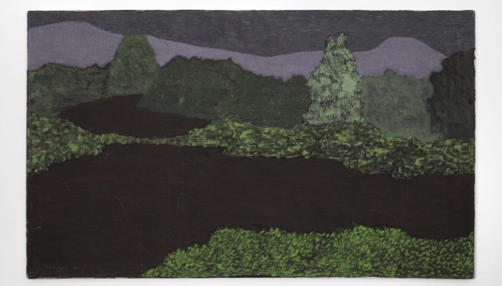 March Avery, <i>Dark Spring Landscape</i> (1973). © March Avery, courtesy the artist and Blum & Poe, Los Angeles/New York/Tokyo. 
