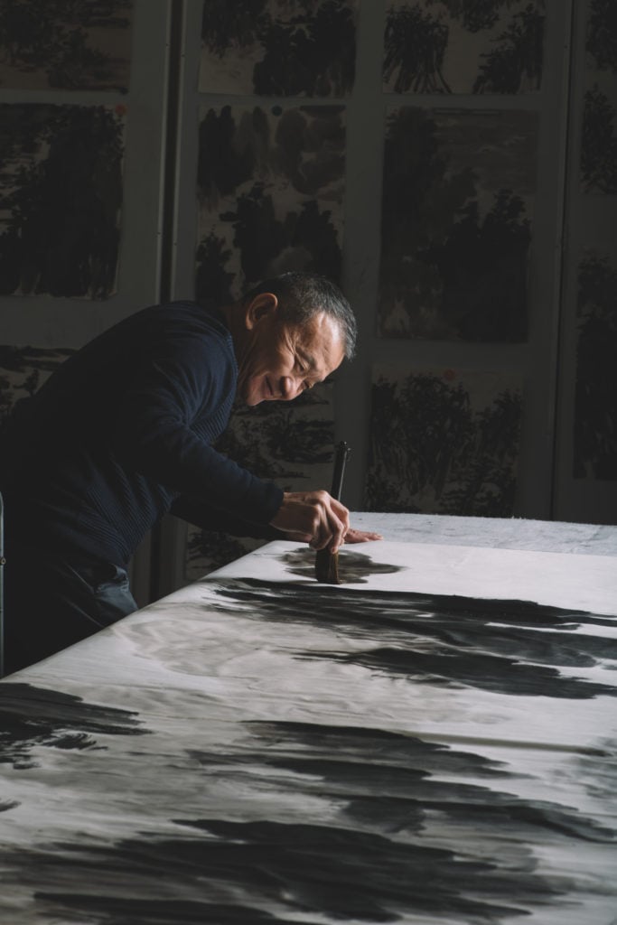 Mao Jianhua created the 48 works for his new exhibition "The Life of the Valley" at Saatchi Gallery in just three months. 