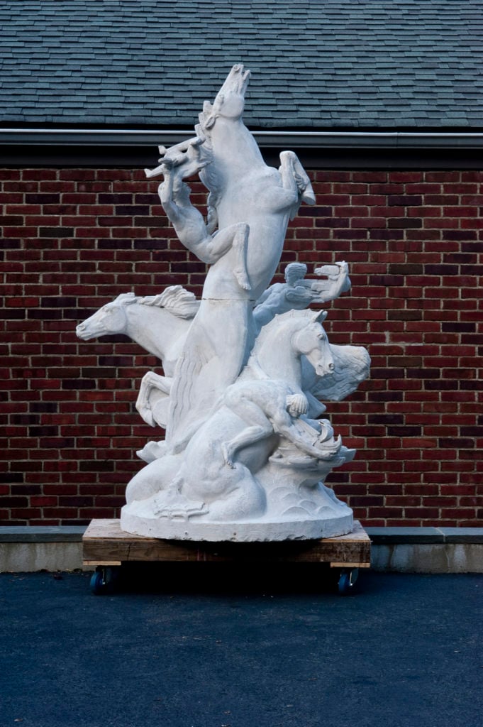 Chester Beach's original 1939 plaster model of Riders of the Elements. Courtesy of Helicline Fine Art.