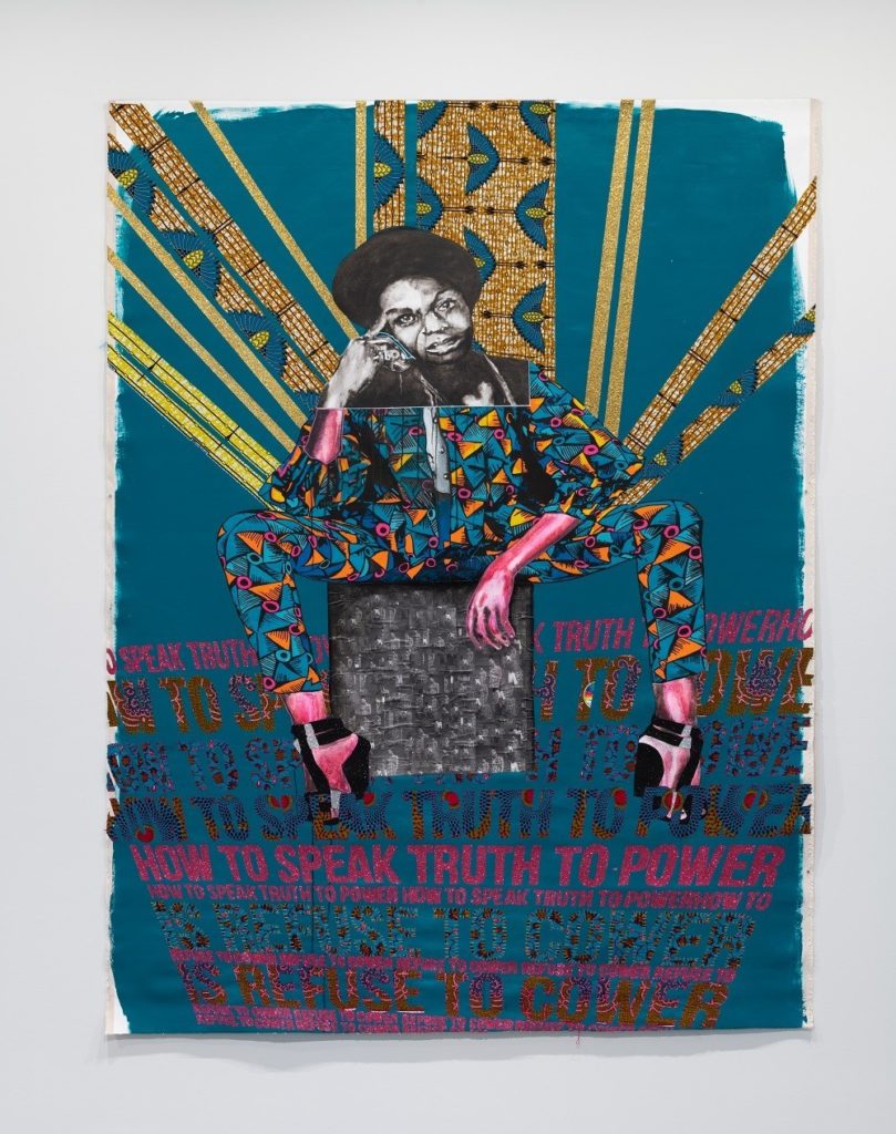  April Bey, Speak Truth to Power (2019). Courtesy of Upfor Gallery. April Bey, Speak Truth to Power (2019). Courtesy of Upfor Gallery. 
