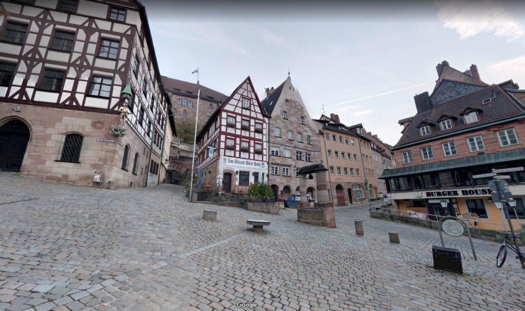 Dürer House in Nuremberg, Germany, as seen on Google Street View.