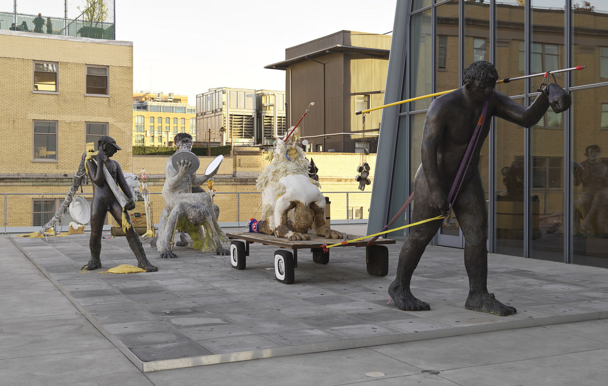 Nicole Eisenman's Procession (2019) in the Whitney Biennial. Courtesy of the artist, Vielmetter Los Angeles, and Anton Kern Gallery, New York. Photograph by Object Studies.