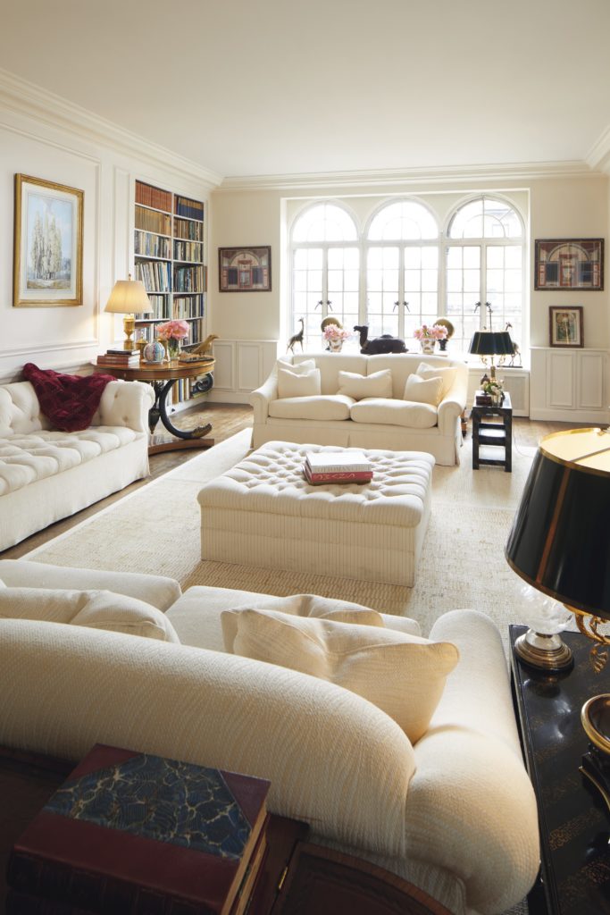 Interior view of Lee Radziwill's New York townhouse. Courtesy of Christie’s.