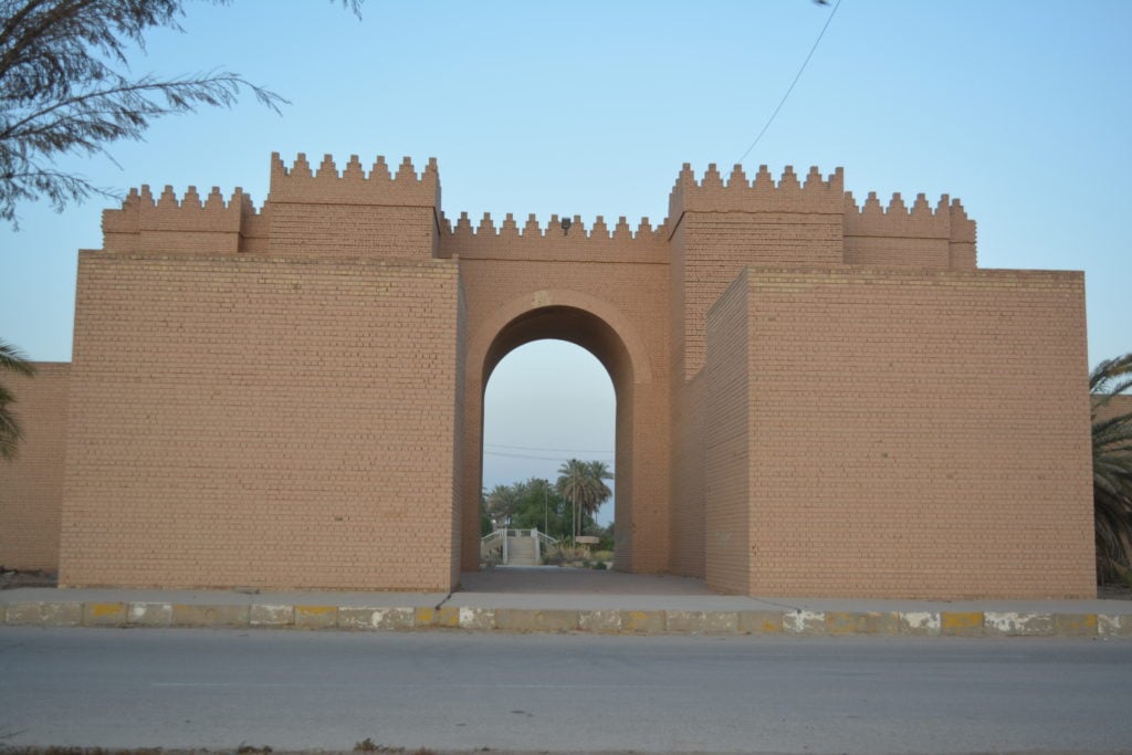 Babylon, Iraq, the Marduk gate. Photo by Qahtan Al-Abeed, courtesy of UNESCO. 