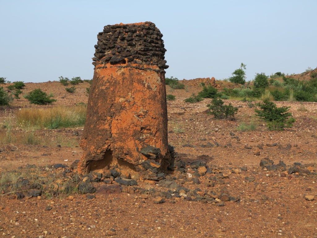 Ancient ferrous metallurgy sites of Burkina Faso, Tiwêga furnace, near Kaya. Photo by Sébastien Moriset, ©DSCPM/MCAT, courtesy of UNESCO.