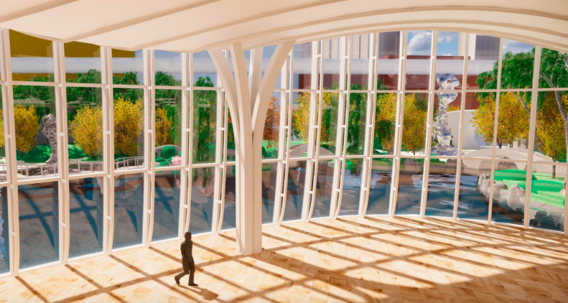 A rendering of the art museum at Wynn Crystal Palace in Macau. Image courtesy of Wynn Resorts.