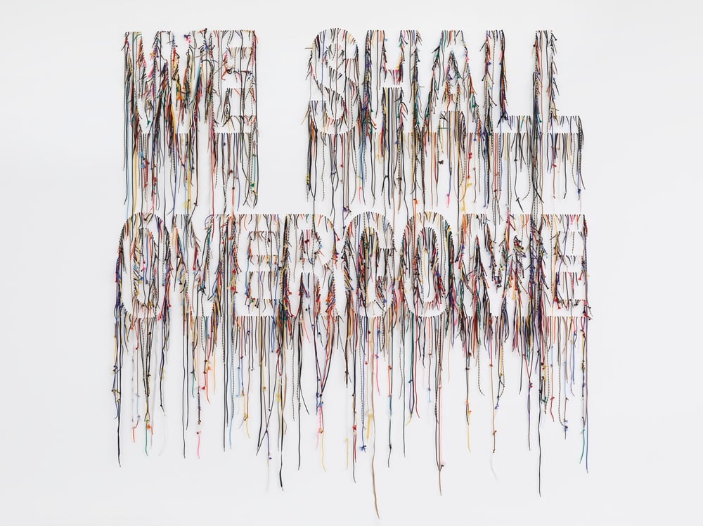 Nari Ward, We Shall Overcome (2015) Photograph by Elisabeth Bernstein; image courtesy of the artist and Lehmann Maupin, New York and HongKong