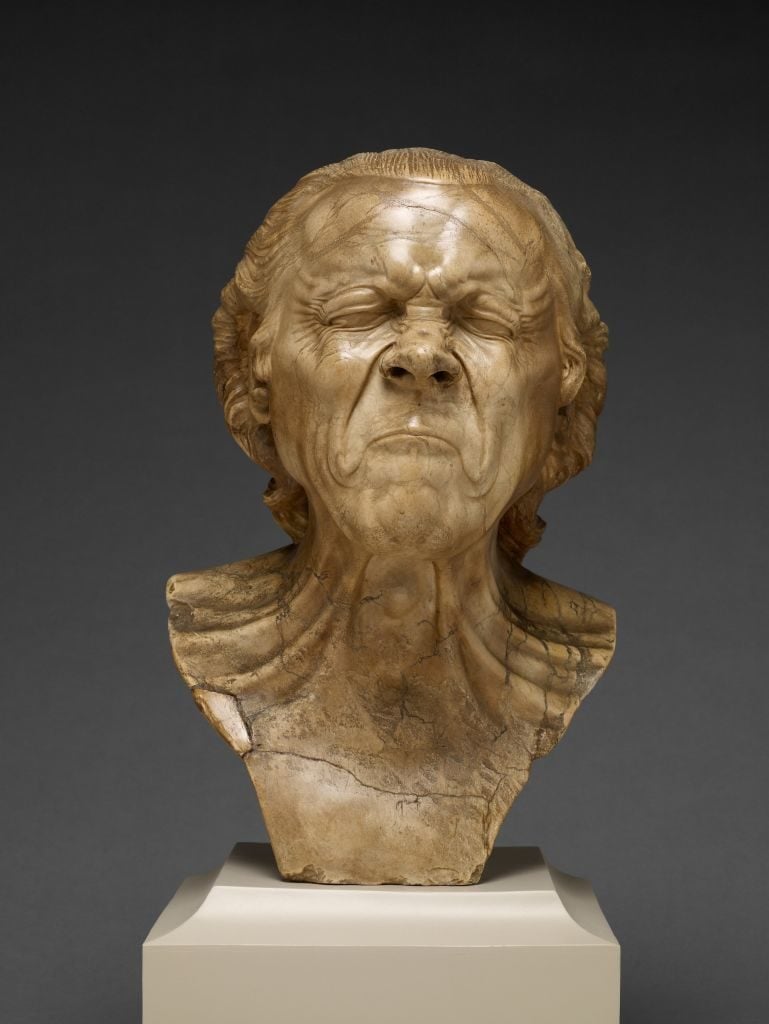 Franz Xaver Messerschmidt, <i>The Vexed Man</i>. Photo: Sepia Times/Universal Images Group via Getty Images.