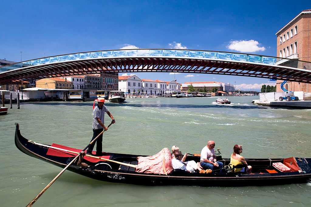 Venice's Constitution bridge. Photo By View Pictures/Universal Images Group via Getty Images.