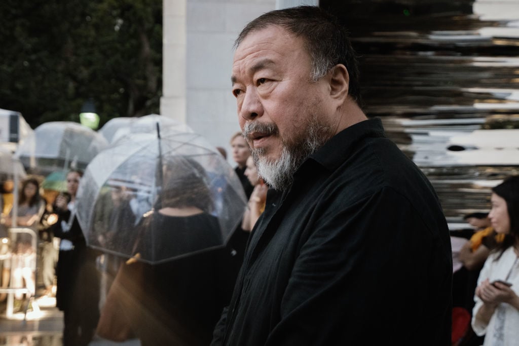 Chinese contemporary artist and activist Ai Weiwei in New York in 2017. Photo: Giles Clarke/Getty Images.