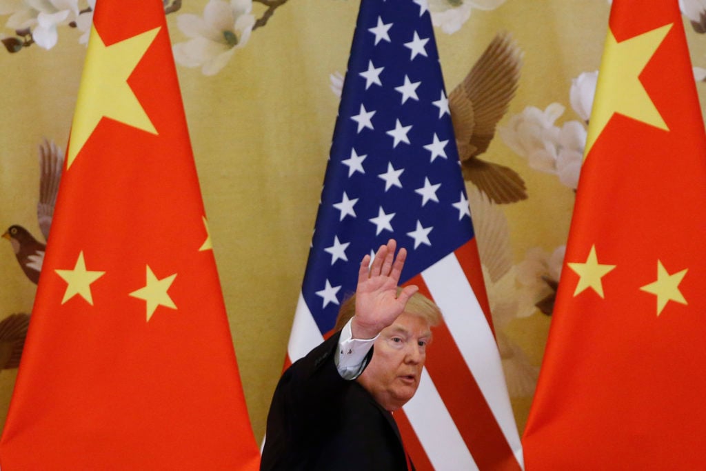 President Donald Trump's policies on China could greatly hurt the art market in the US. Photo by Thomas Peter-Pool/Getty Images.