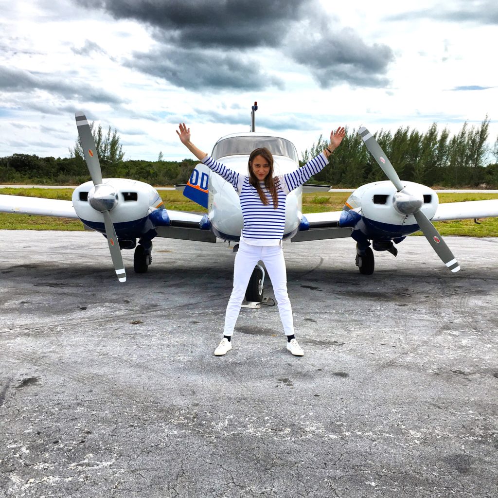 Boarding the plane in Nassau to go to Harbour Island. Photo courtesy Lolita Cros.
