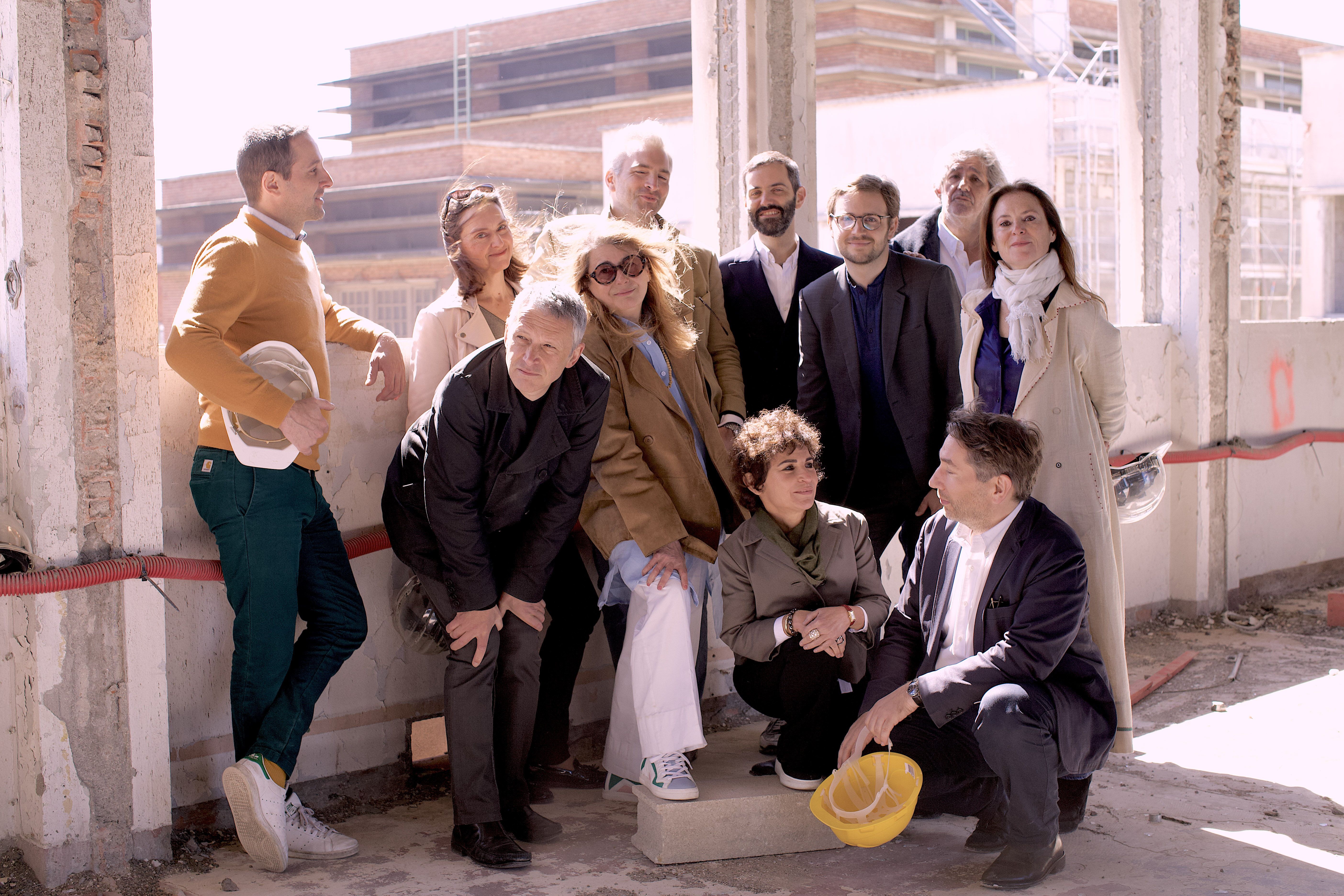 From left to right, the dealers and non-profit leaders involved in Komunuma: Jeremy Chabaud (Jeune Création), Bénédicte Delay (Galerie Imane Farès), Xavier Franceschi (Frac Île-de-France), Florence Bonnefous (Air de Paris), Antoine Laurent (In Situ Fabienne Leclerc), Vincent Sator (Galerie Sator), Imane Farès (Galerie Imane Farès), Joachim Pflieger (Foundation Fiminco), Edouard Merino (Air de Paris), Fabienne Leclerc (In Situ Fabienne Leclerc), Jocelyn Wolff (Galerie Jocelyn Wolff). Copyright and courtesy: Fondation FIMINCO. Photo: Axelle Poisson.