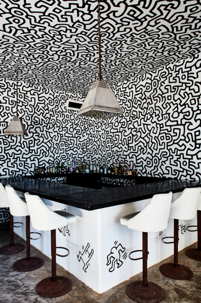 The Keith Haring-themed bar. Photo courtesy of Design Hotels.