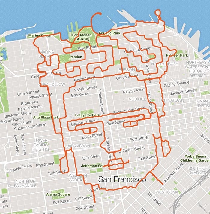 Courtesy of Lenny Maughan and Strava.