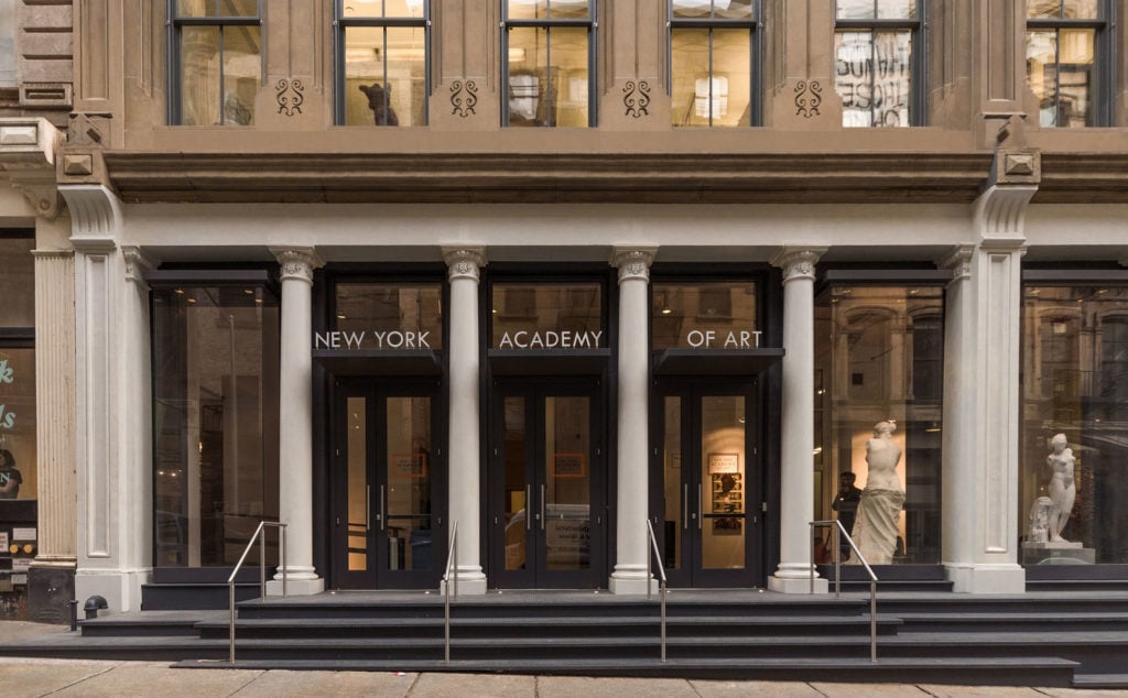 The facade of the New York Academy of Art. Courtesy of TraStudio, 2019.